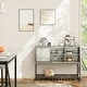 preview thumbnail 3 of 8, Buffet Sideboard Storage Bar Cabinet with Sliding Door