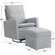 preview thumbnail 8 of 10, Soho Baby Everlee Upholstered Glider/Ottoman