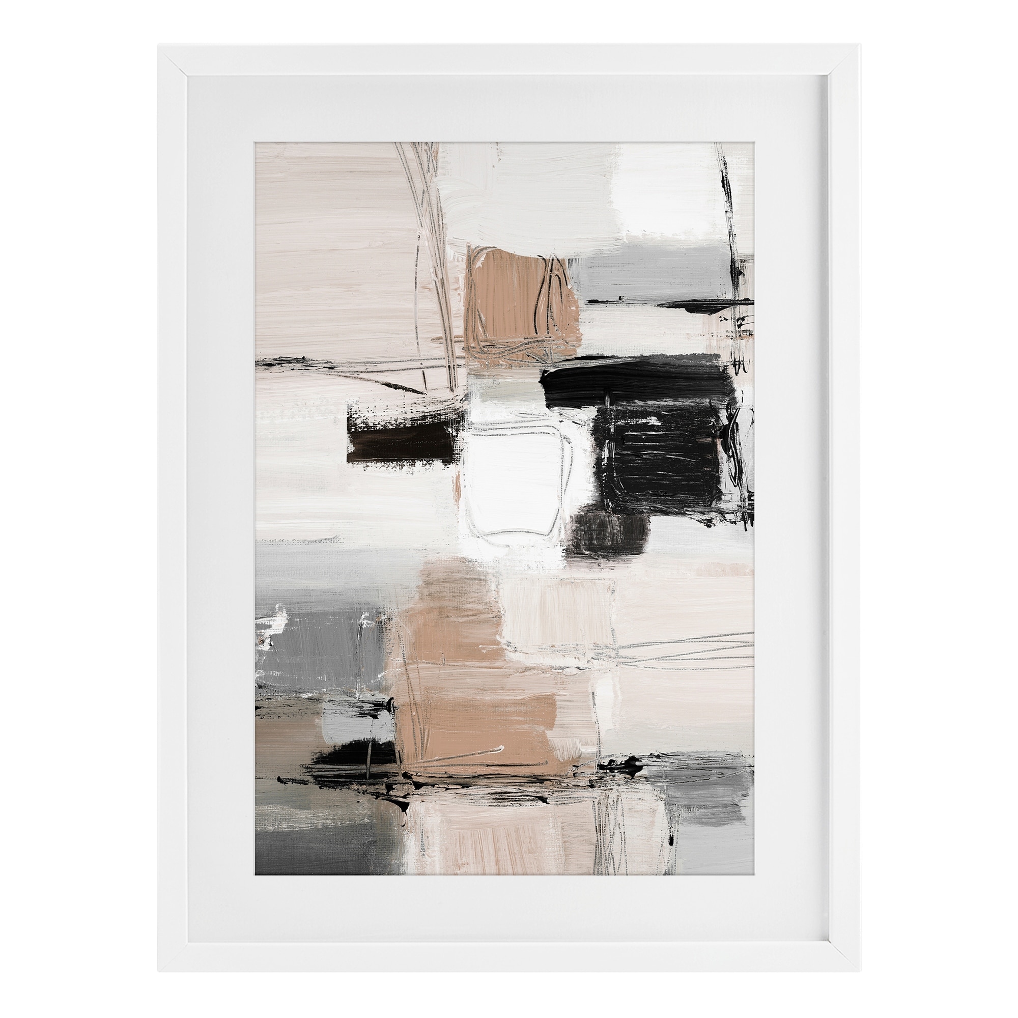 Stupell Contemporary Neutral Variety Under Glass Framed Design By Lanie Loreth