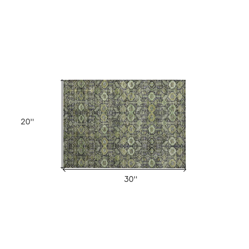 Alrimo Lush Floral Weather Resistant Classic Meets Modern Outdoor Rug