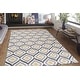 preview thumbnail 9 of 13, World Rug Gallery Modern Moroccan Design Nylon Nonslip Area Rug