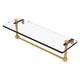 preview thumbnail 29 of 55, Allied Brass 16 Inch Glass Vanity Shelf with Integrated Towel Bar 16 - Spanish Gold