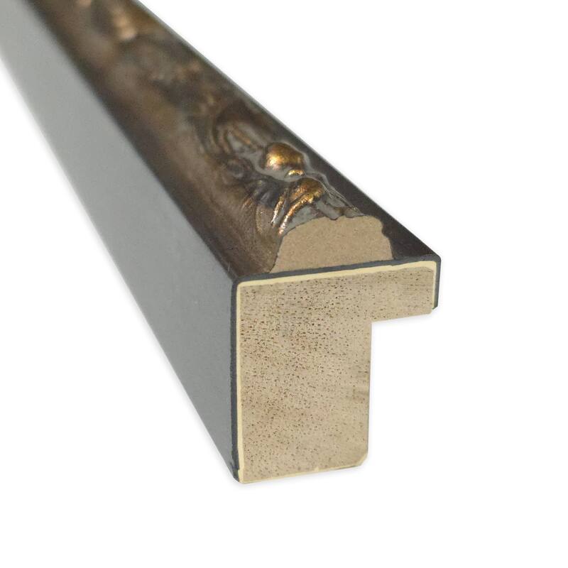 Instrumental No. 2 by Ethan Harper Wood Framed Wall Art Print - Belvedere Bronze