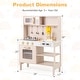preview thumbnail 3 of 8, Costway Height Adjustable Play Kitchen Wooden Kitchen Playset with - See Details