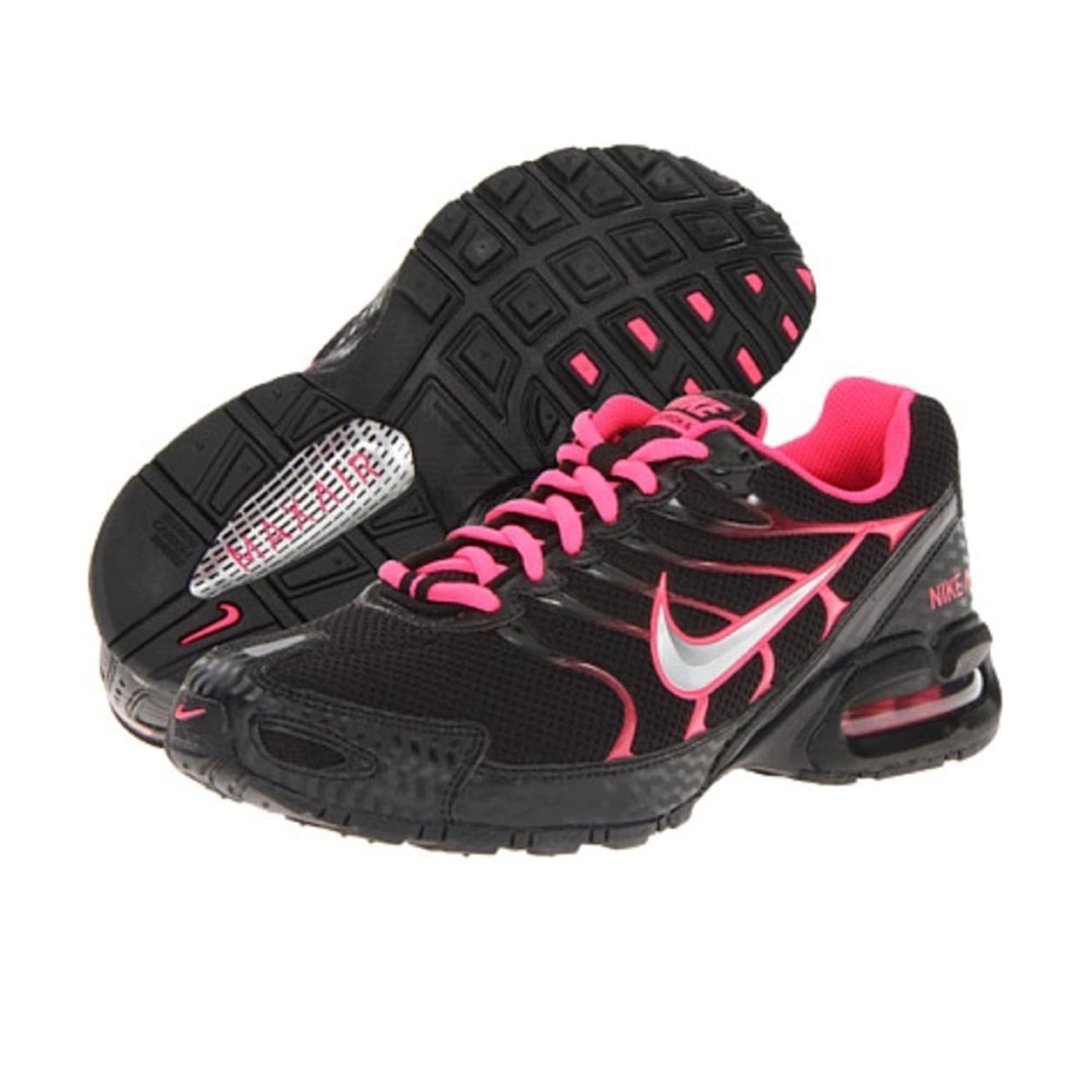 nike womens shoes pink and black