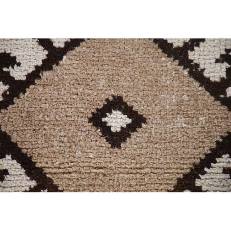 Beige Anatolian Turkish Runner Rug Handmade Wool Carpet - 3'1"x 11'2"