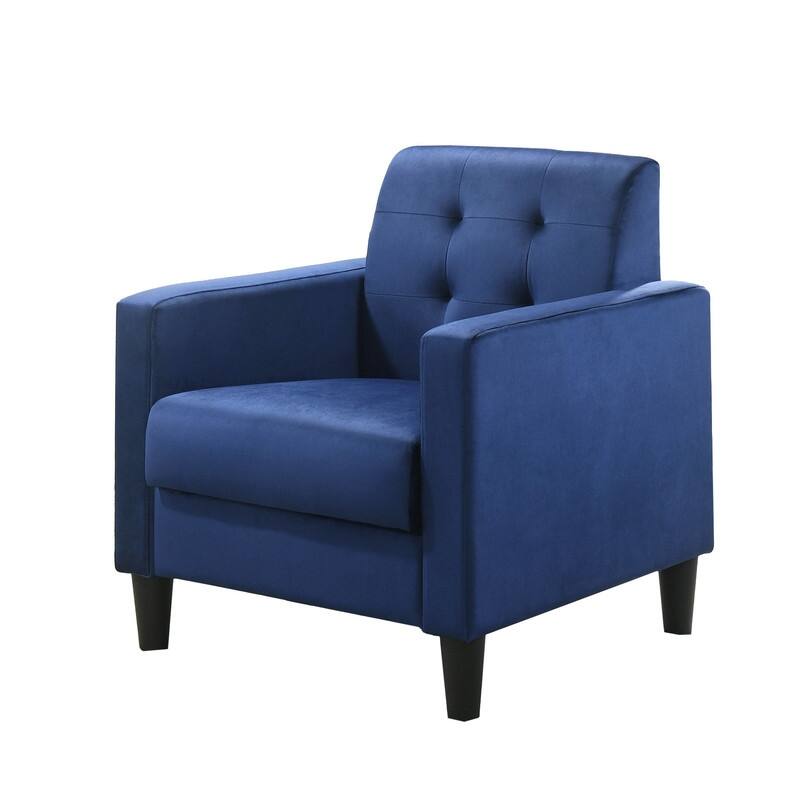 Hale Velvet Armchairs and End Table Living Room Set