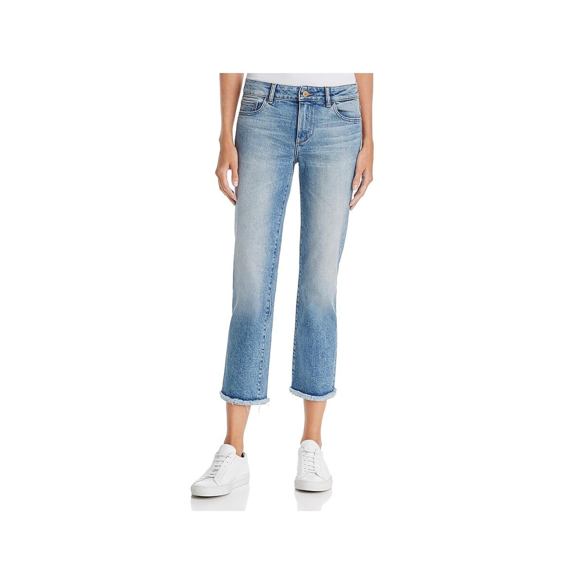 DL1961 Womens Mara Mid Rise Straight Leg Ankle Jean