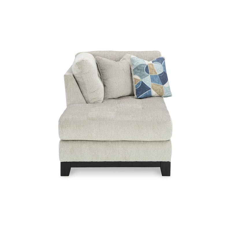 Signature Design by Ashley Maxon Place Light Gray 3-Piece Sectional with Chaise - 140" W x 100" D x 37" H