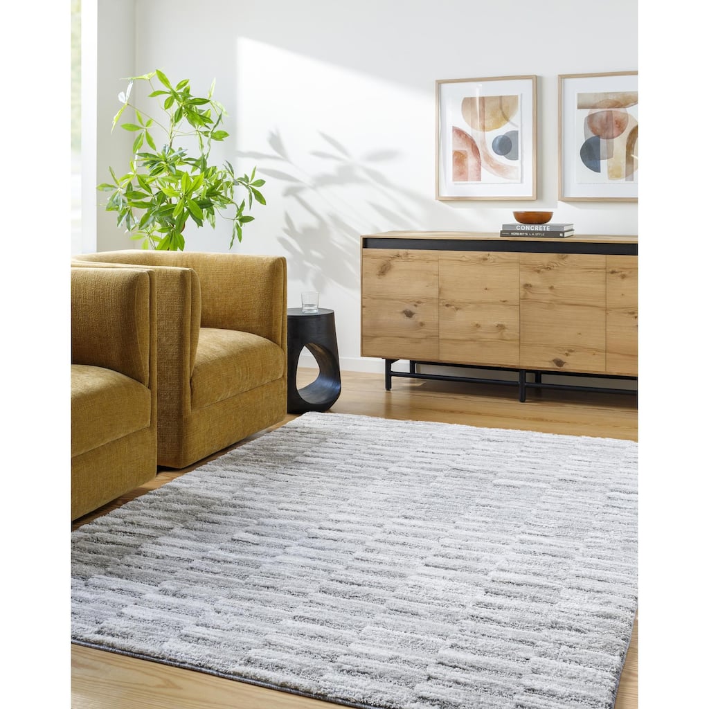 Livabliss Delight Shag Global Geometric Area Rug