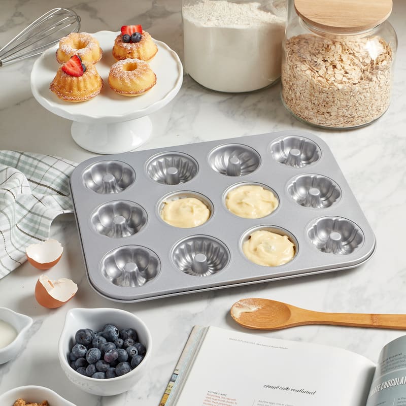 Denmark Tools for Cooks 12-cup Nonstick Steel Mini Bundt Pan