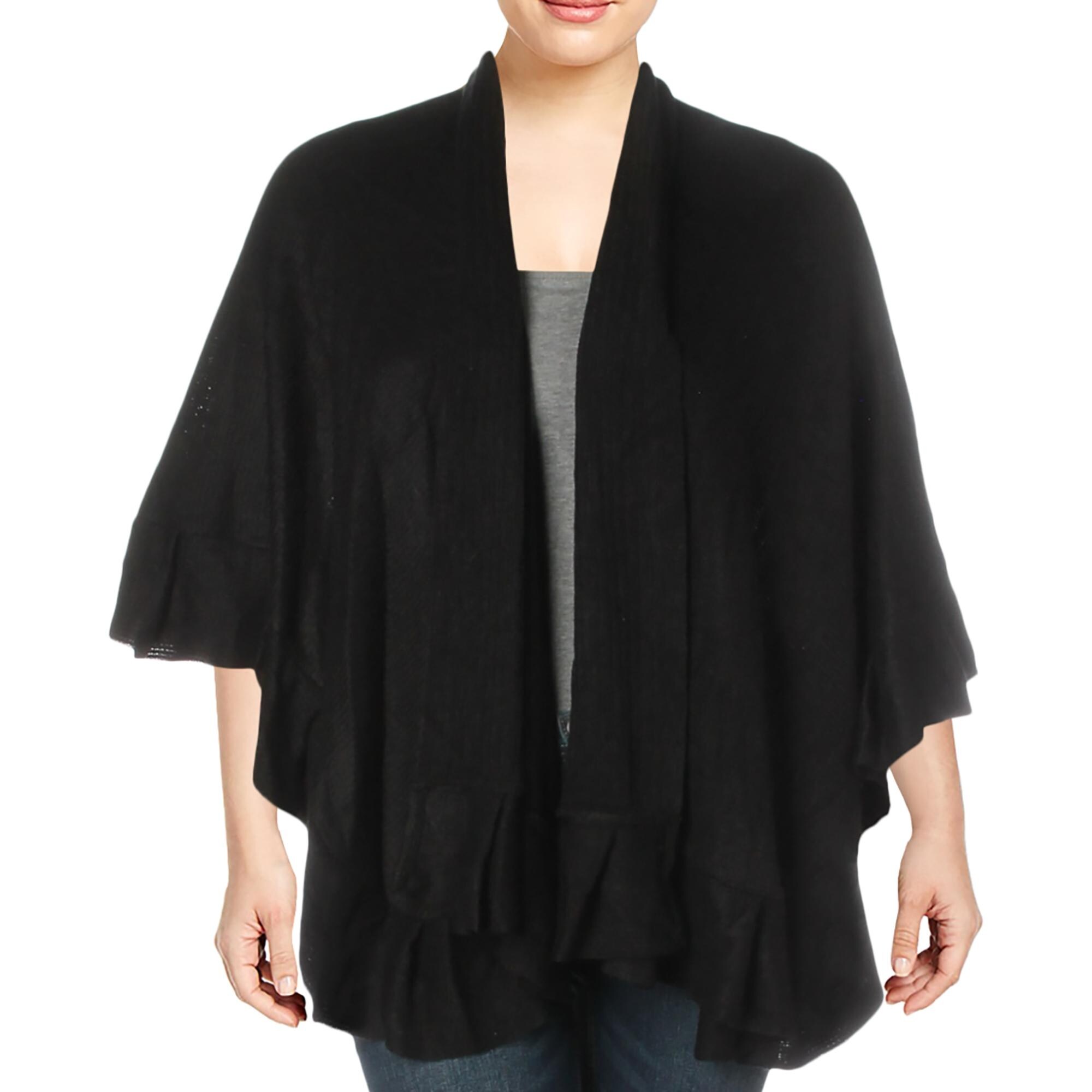 wrap sweater black
