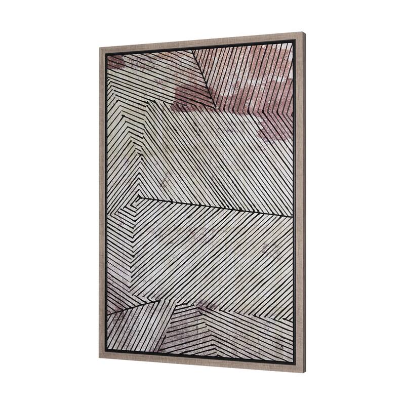 Papyrus Texture I Framed Canvas Art Print