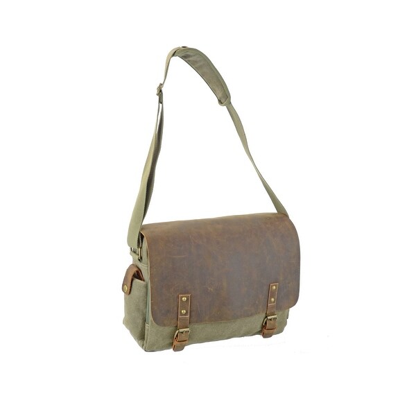canvas and leather mens bag