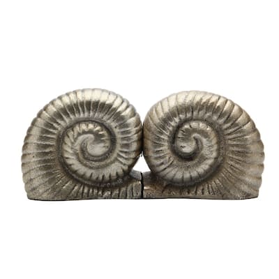 Nickel Snail Bookends