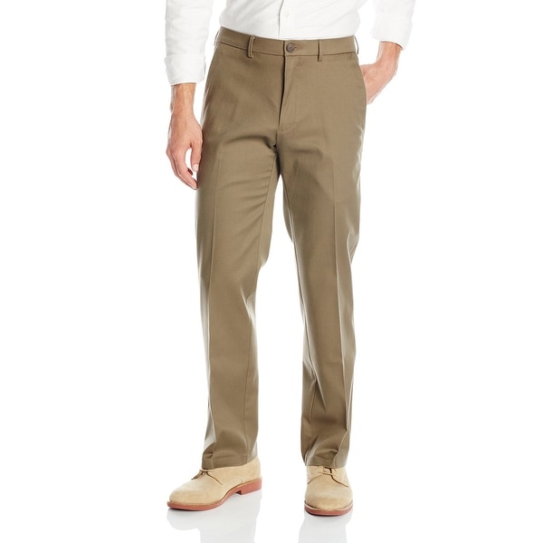 Dockers Mens Pants Brown Size 42X30 Straight Fit Flat Front Khaki. Opens flyout.