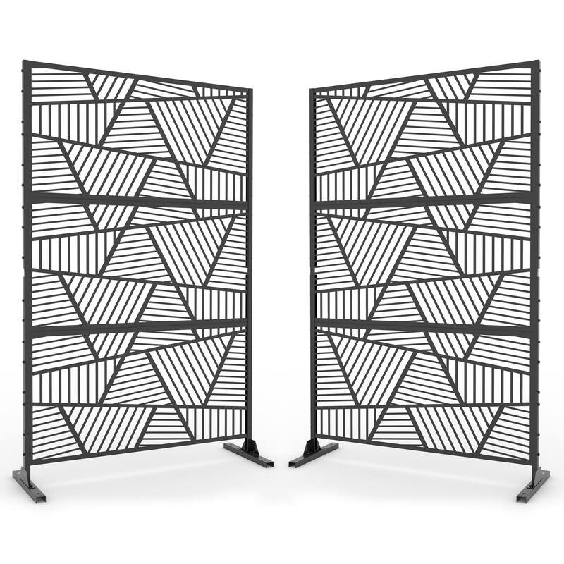 2Set Patio Outdoor Privacy Metal Screens and Panels