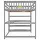 preview thumbnail 35 of 82, Space-Saving Loft Bed with Storage Shelves and Desk, Solid Wood Loft Bed Frame with Ladder and Guardrail for Kids Teens Adults