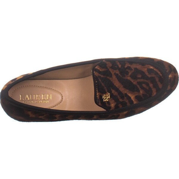 ralph lauren leopard loafers