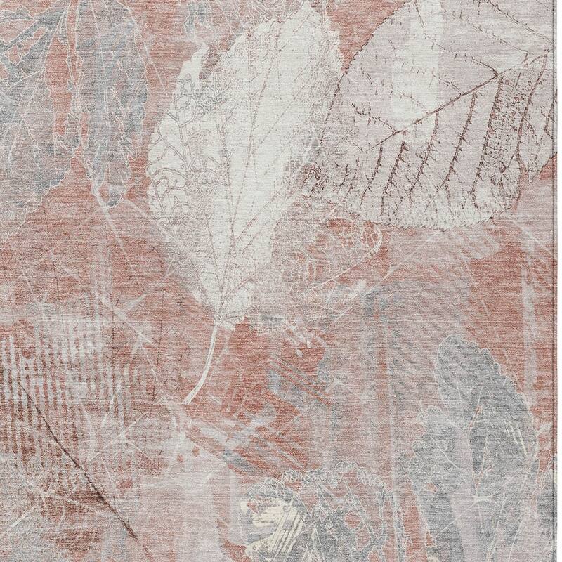 HomeRoots Floral Transitional Rectangle Outdoor Rug