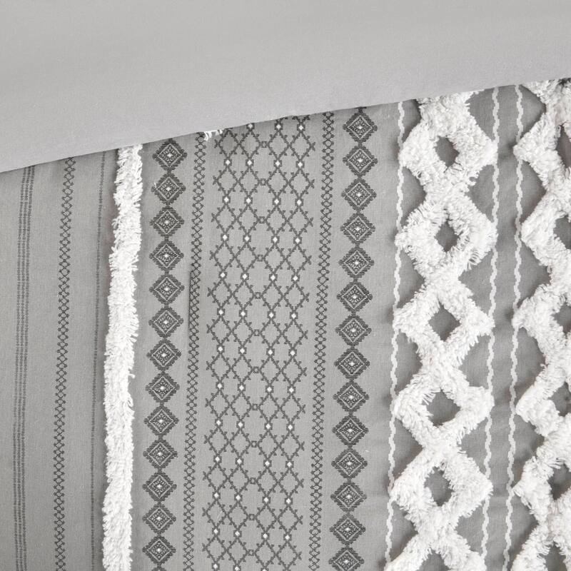 GDF Studio - Imani Cotton Printed Comforter Set with Chenille Detailing