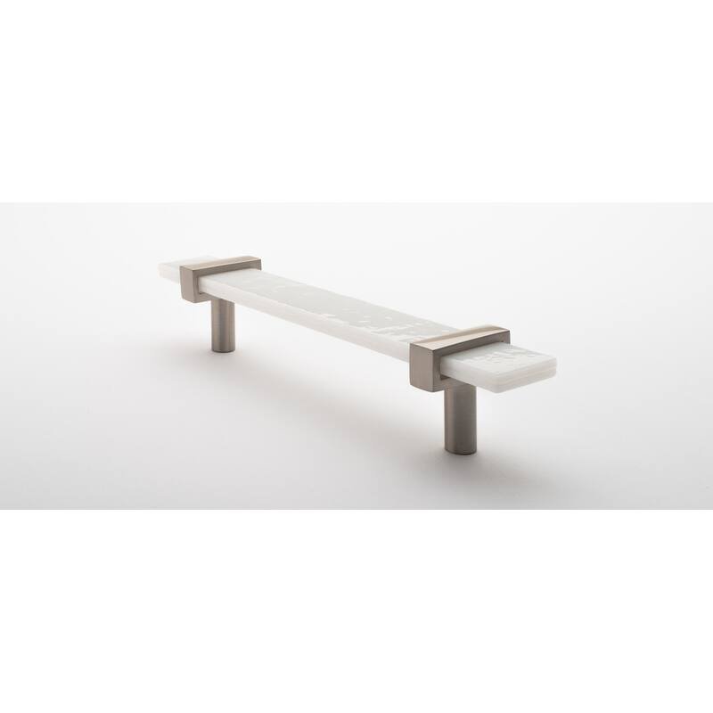 Sietto Adjustable Center to Center 7 Inch Long Handle Cabinet Pull - Satin Nickel