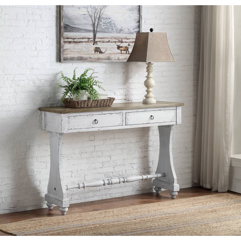 Carminda Antique Finish Console Table