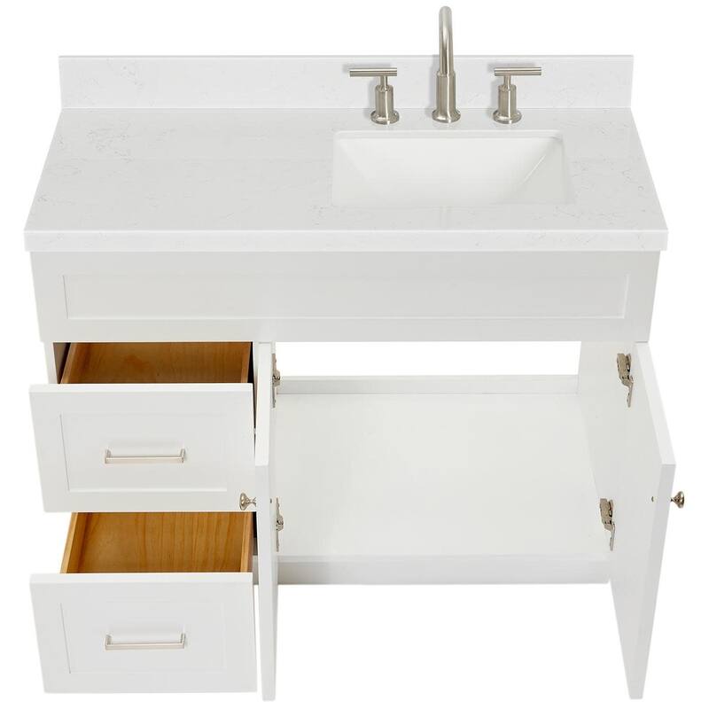 Ariel F042SRCQRVO Hamlet 42" Free Standing Single Basin Vanity Set