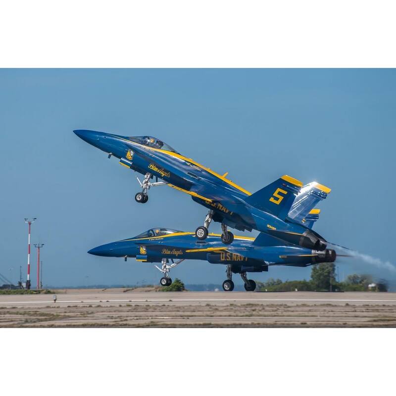 Blue Angels Airplane Stunt Group by Wayne Collamore Art Poster - Print On Demand