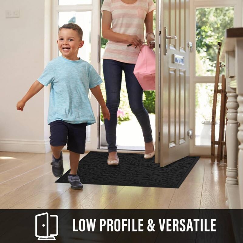 Front Door Mat, Absorbent Dirt Trapping Welcome Door Mat