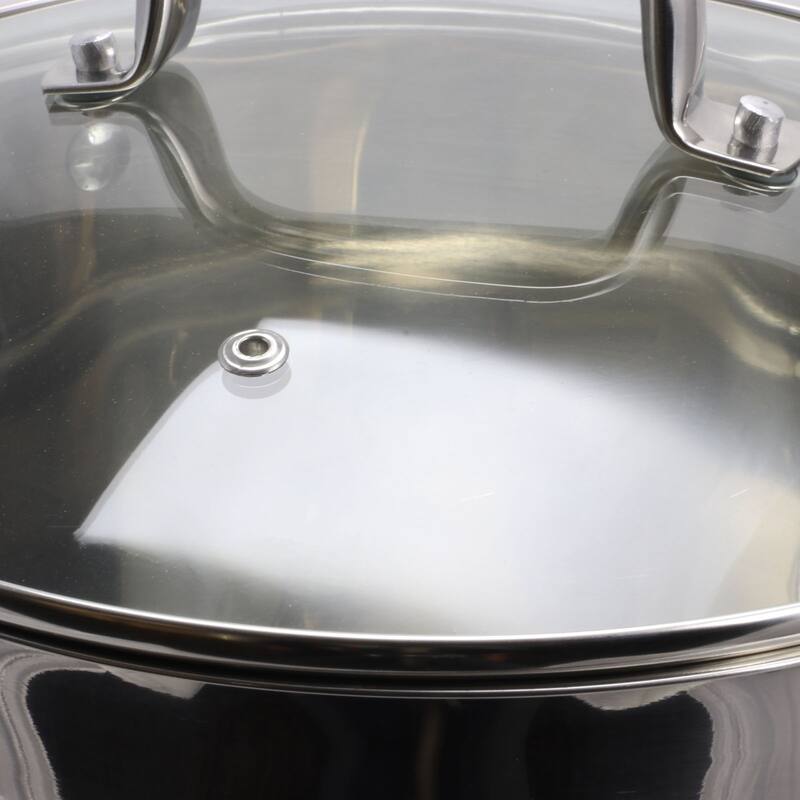 8 Quart Stock Pot with Tempered Glass Lid