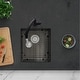 preview thumbnail 14 of 13, STYLISH 16 inch Graphite Black Stainless Steel 16G Undermount Bar Sink - 16" x 18" x 10"