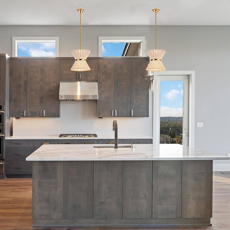 12.2” Chandelier lighting white dining room light twine pendant light