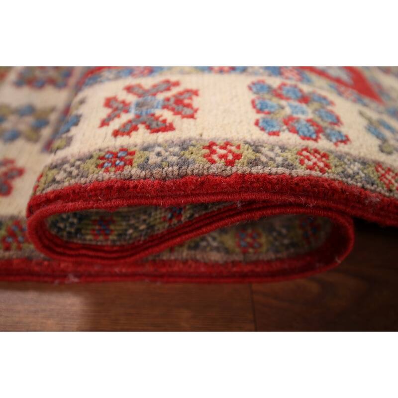 Red Kazak Accent Rug Handmade Wool Carpet - 2'2" x 3'0"