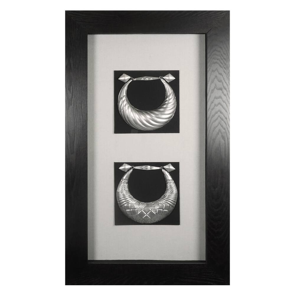 HUJI Miao Tribe Silver Jewelry Shadow Box Wall Décor