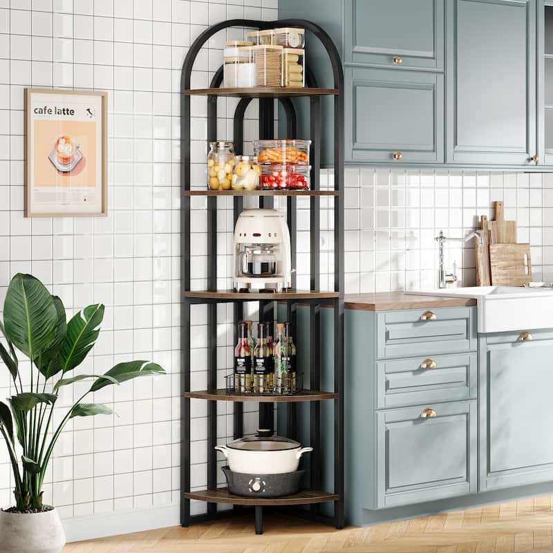 Tall Corner Shelf