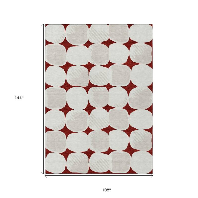 HomeRoots Abstract Transitional Rectangle Outdoor Rug