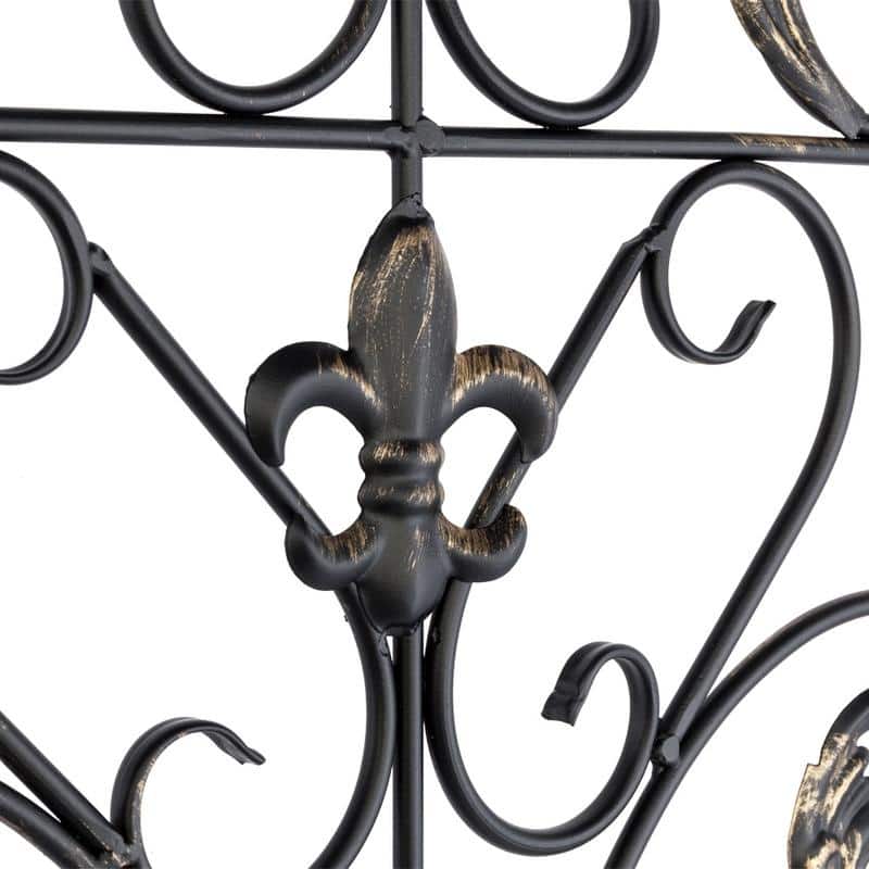 Retro Victorian 41.5-inch Decorative Iron Wall Arch Art