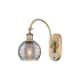 Option Brushed Brass / Light Smoke Deco Swirl