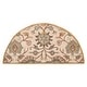 preview thumbnail 48 of 122, Patchway Handmade Classic Floral Wool Area Rug 2' x 4' hearth - Beige - Hearth