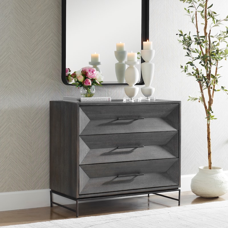Uttermost Knox Dark Walnut Accent Chest - 32"H x 36"W x 18"D