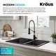 preview thumbnail 136 of 158, Kraus Bolden 2-Function 1-Handle Commercial Pulldown Kitchen Faucet