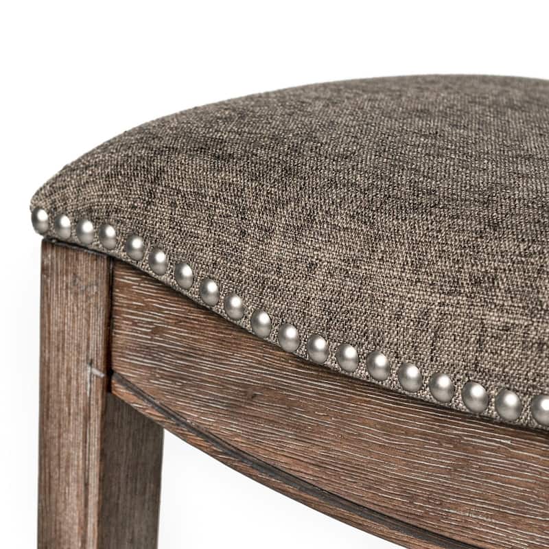 Maven Lane 31" Adrien Saddle Kitchen Bar Height Stool - N/A