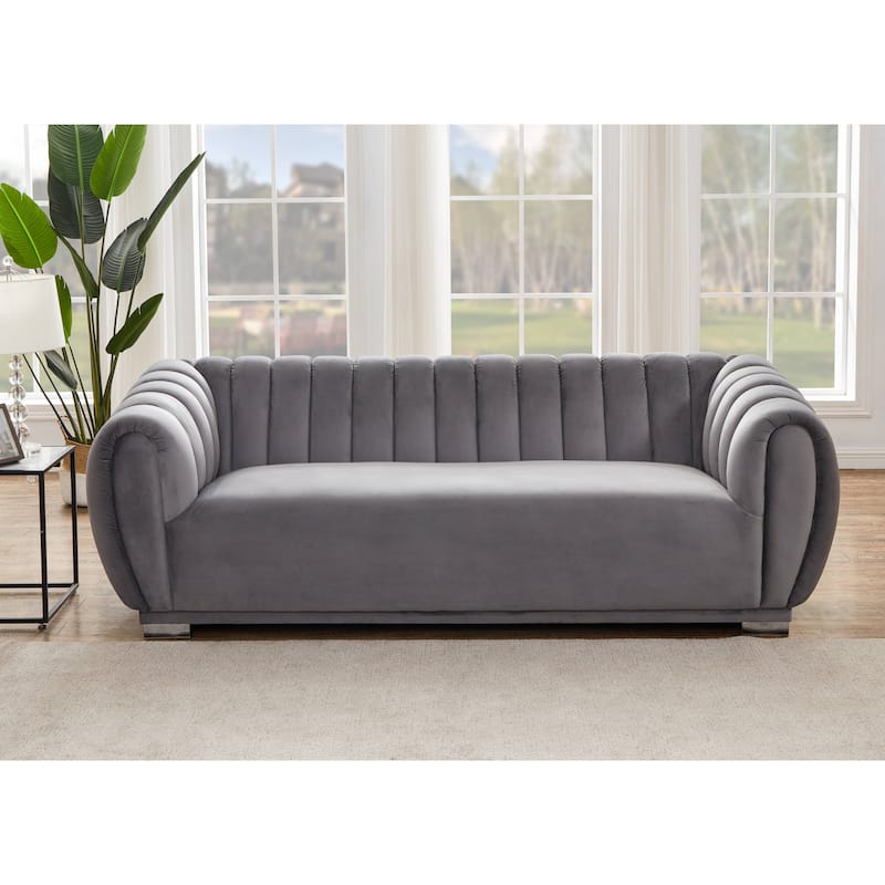 Kayley Luxury Velvet sofa love seat Standard Living Room Set