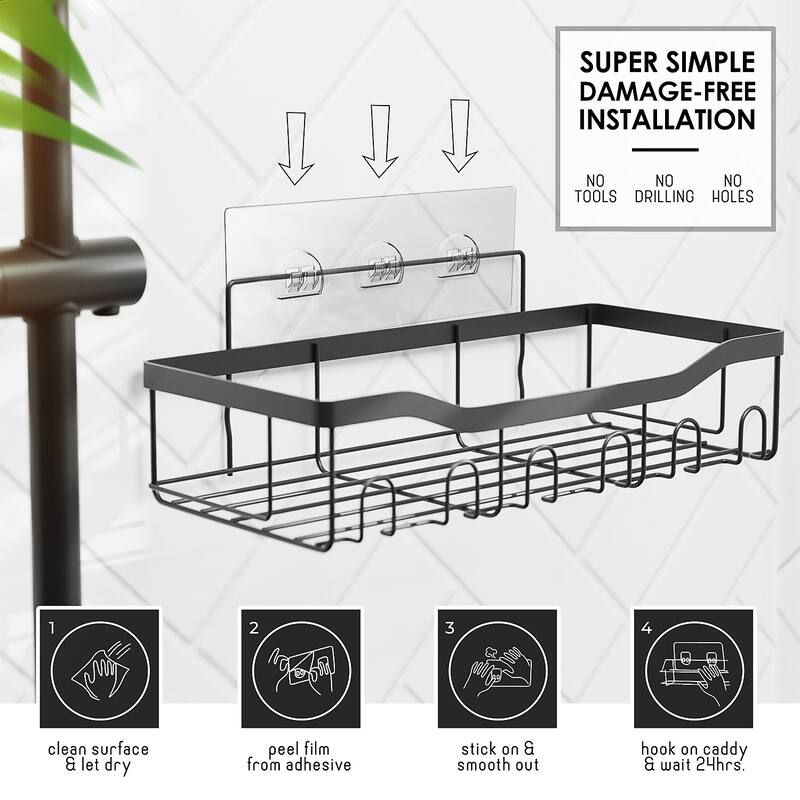 Emperyan Shower Caddy Adhesive Shower Organizer