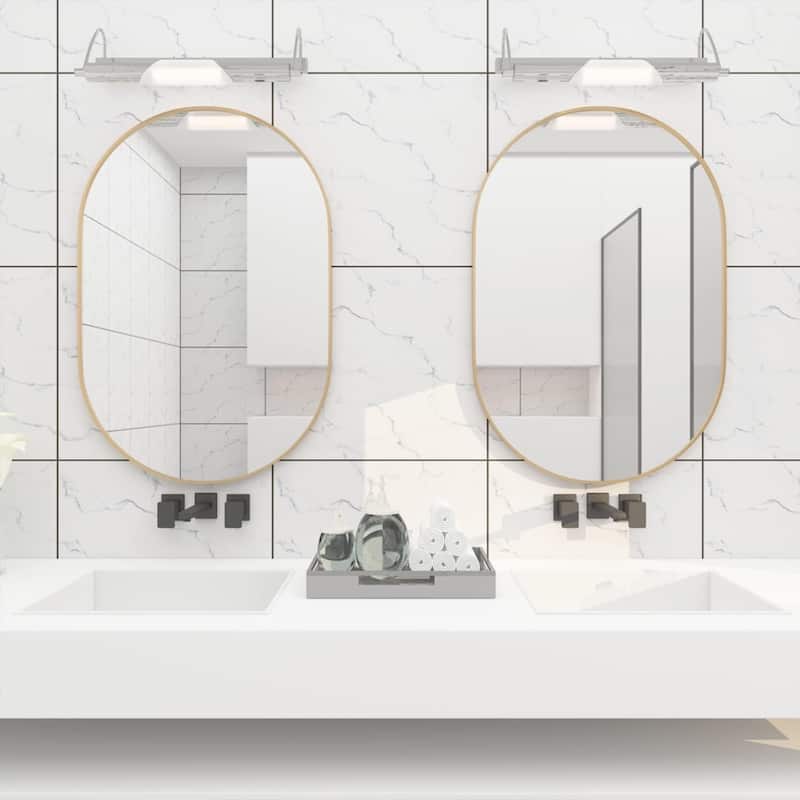 20 x 28 Inch Metal Oval Mirror