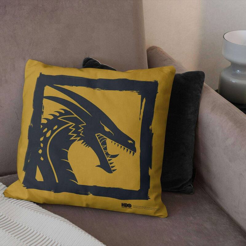 Warner Brothers Game of Thrones Year of the Dragon Gold Dragon 18 Inch Throw Pillow