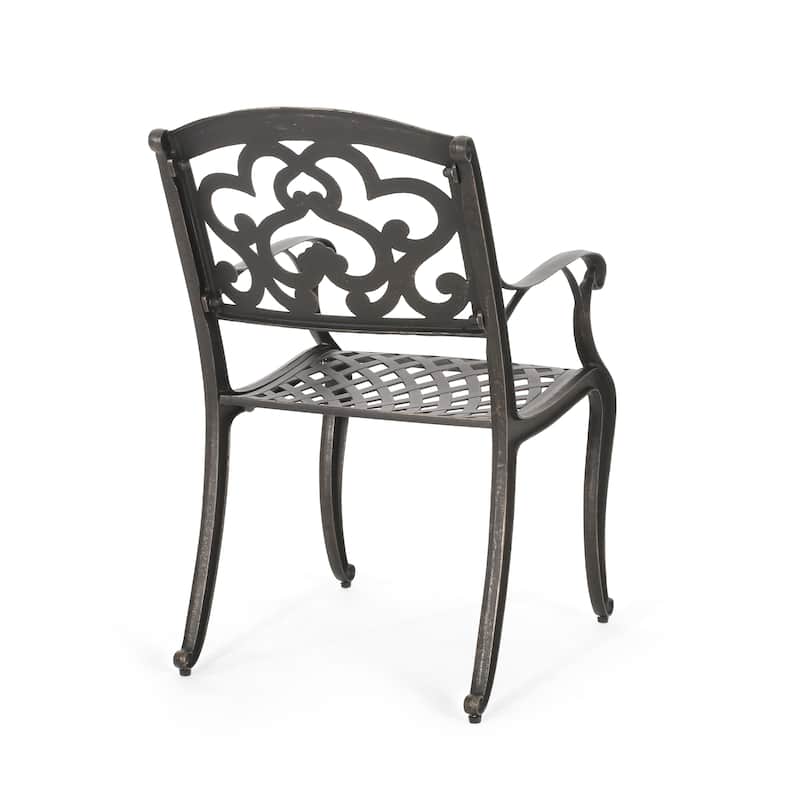 Elegant Cast Aluminum Patio Chairs with Soft Cloud-like Design