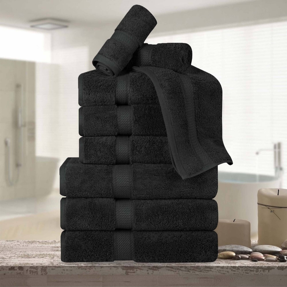 Black bath towels on sale online