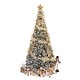 preview thumbnail 3 of 11, Maypex Lighted Flocked Green Spruce Artificial Christmas Tree